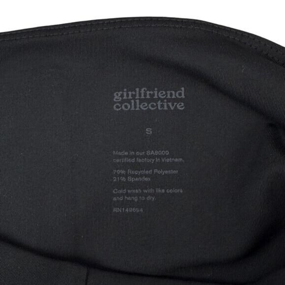 Girlfriend Collective High-Rise Compressive Crop Legging In Black Size Small - Picture 5 of 5